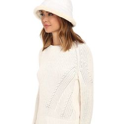 Accesorii Femei UGG Lorien Cloche with Shearling Trim 14 White Multi