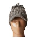 Accesorii Femei Woolrich Wool Blend Chunky Cable Knit Slouch Radar with Matching Pom Grey