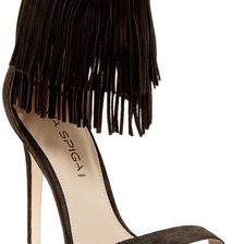 Via Spiga Tabia Fringe Sandal GRAPHITE