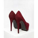 Incaltaminte Femei Forever21 Ridged Platform Pumps Wine