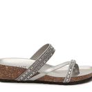 Incaltaminte Femei Italian Shoemakers Yani Wedge Sandal Silver Metallic