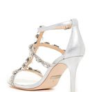 Incaltaminte Femei Badgley Mischka Cascade Embellished Heel Sandal SILV METSD