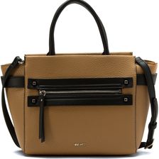 Nine West Get Poppin Satchel Dark Camel/Black