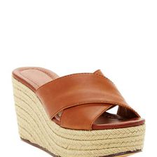 Incaltaminte Femei Michael Antonio Gisel Wedge Sandal Cognac