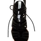 Incaltaminte Femei Matt Bernson Miro Heel Sandal BLACK OILED LEATHER