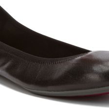 Hush Puppies Chaste Ballet Black Leather