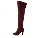 Incaltaminte Femei GC Shoes Betty Over The Knee Boot Burgundy