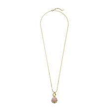 Bijuterii Femei Cole Haan Double Circle Pendant Necklace GoldRose QuartzPeach