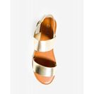 Incaltaminte Femei CheapChic Make It Sizzle Sandal Met Gold