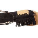 Incaltaminte Femei Chinese Laundry Tommy Fringe Sandal Black Kid Suede