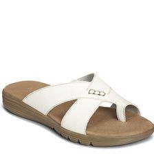 Incaltaminte Femei Aerosoles Adjustment Flat Sandal White