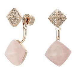 Bijuterii Femei Michael Kors Blush Rush Semi Precious Pave Pyramid Stud Earrings Rose GoldBlushClear