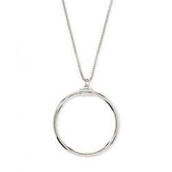 Bijuterii Femei Forever21 Circle Pendant Necklace Silver
