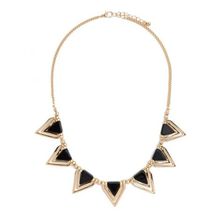 Bijuterii Femei Forever21 Triangle Statement Necklace Goldblack