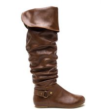 Incaltaminte Femei CheapChic Cuff Love Slouchy Faux Leather Boots Chestnut