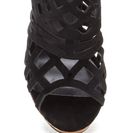 Incaltaminte Femei CheapChic A Cut Above Caged Wood Heels Black