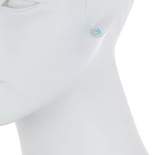 Bijuterii Femei Marc by Marc Jacobs Rubber Triangle Stud Earrings SEA AQUA