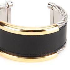 Balenciaga Brass Cable Cuff ORO PALL/NOIR