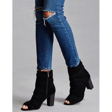 Incaltaminte Femei Forever21 Sbicca Genuine Suede Booties Black