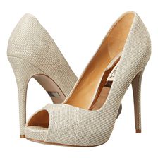 Badgley Mischka Kassidy II Light Gold Metallic Fabric