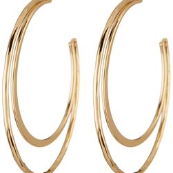 14th & Union Double Crescent Hoop Earrings GOLD