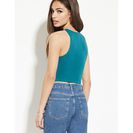 Incaltaminte Femei Forever21 Heathered Knit Crop Top Peacock