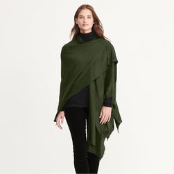 Ralph Lauren Ruana Oversized Scarf Olive