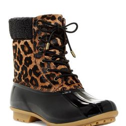 Incaltaminte Femei Sam Edelman Caldwell Genuine Calf Hair Leopard Rain Boot LEOPARD