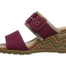 Incaltaminte Femei Rockport Garden Court Buckled Slide Deep Berry Embossed Nubuck