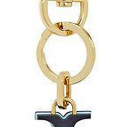 Tory Burch Resin Logo Bag Charm - Royal Navy Keychains N/A