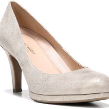 Naturalizer Michelle Taupe/Gold Metallic Fabric