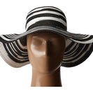 Accesorii Femei Michael Stars Swirl Striped Floppy Hat Black