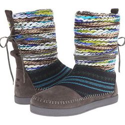 Incaltaminte Femei TOMS Nepal Boot Forged Iron Grey Suede Textile Mix