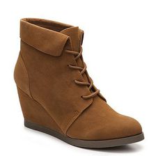 Incaltaminte Femei Madden Girl Dearest Wedge Bootie Cognac