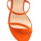 Incaltaminte Femei CheapChic Three To One Faux Suede Strappy Heels Orange