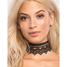 Bijuterii Femei CheapChic Lace Love 3pc Choker Set Black