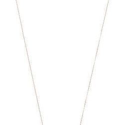 Michael Kors Logo Plaque Necklace Rose Gold/Clear