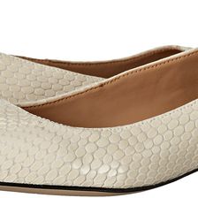Calvin Klein Ellasandra Soft White Laquered Snake Print Leather