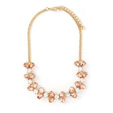 Bijuterii Femei Forever21 Rhinestoned Bow Necklace Peachgold