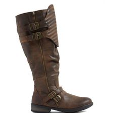 Incaltaminte Femei CheapChic Gimme A Moment Faux Nubuck Boots Dkbrown