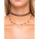 Bijuterii Femei CheapChic Triangle And Chip Layer Chain Choker Hematite