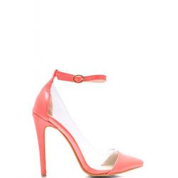 Incaltaminte Femei CheapChic Clear The Way Pointy Pumps Coral
