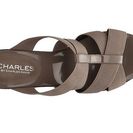 Incaltaminte Femei Charles by Charles David Farther Wedge Sandal Taupe