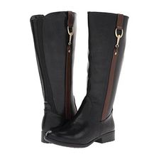 Incaltaminte Femei LifeStride X-Ibit 2 Wide Calf BlackBrown TylerStretch Gore