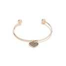 Bijuterii Femei GUESS Glitter Paper Heart Charm Bracelet rose gold