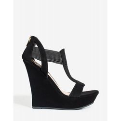 Incaltaminte Femei CheapChic Dreamer-58v Wild Heart Wedge Black