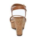 Incaltaminte Femei Dune London Willa Wedge Sandal Cognac