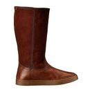 Incaltaminte Femei Frye Gemma Tall Shearling Cognac Soft Vintage LeatherOiled Suede