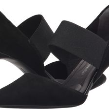 Rockport Total Motion 75mm Pointy Toe Strap MJ Black Kid Suede