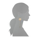 Bijuterii Femei Betsey Johnson Throwback Betsey Disc Linear Earrings Gold